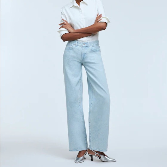 Madewell Light Blue Flare & Wide Leg Jeans